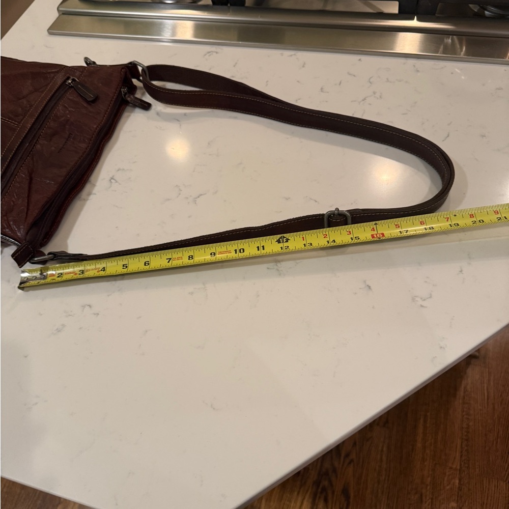 Jack Georges Voyager Leather Crossbody Messenger Bag - Brown - Picture 16 of 16